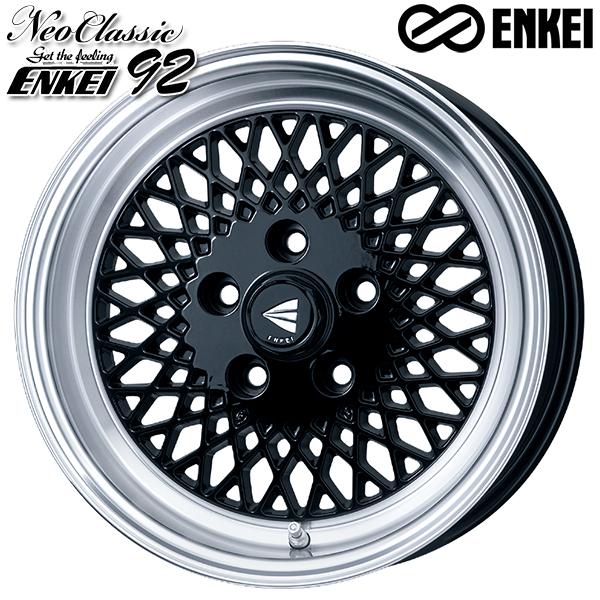 ENKEI エンケイ 92 16インチ 6.5J 4H100 +38 ブラック アルミホイール単品 1本 4本以上送料無料