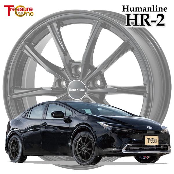 トレジャーワン ヒューマンライン HR-2 17インチ 6.5J 5H114.3 +40 ブラック アルミホイール単品 1本 4本以上送料無料の画像