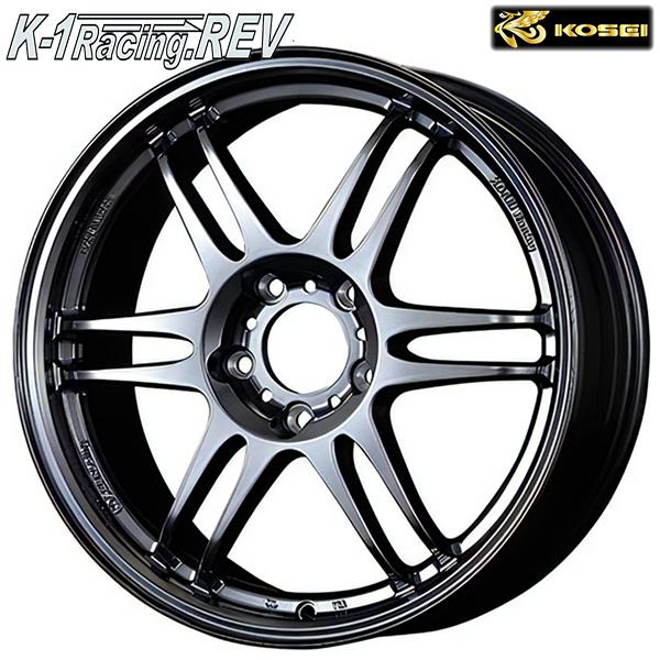 KOSEI K1レーシング.REV 17インチ 7.0J 5H100 +48 ハイグロス アルミホイール単品 4本セット 送料無料