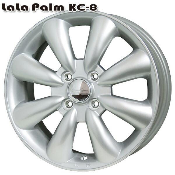 ハンコック - サマータイヤホイールセット 145/80R13in 4H100 LaLa Palm ララパーム KC-8 しろがね色 K435 自動車-タイヤ、ホイール