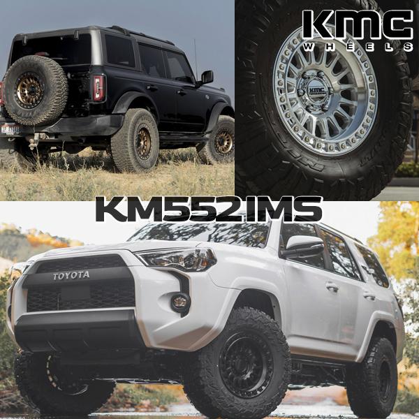 KMC 17インチ 8.5J 6H139.7 -10 KMC KM552 IMS / MATTE BLACK WITH 