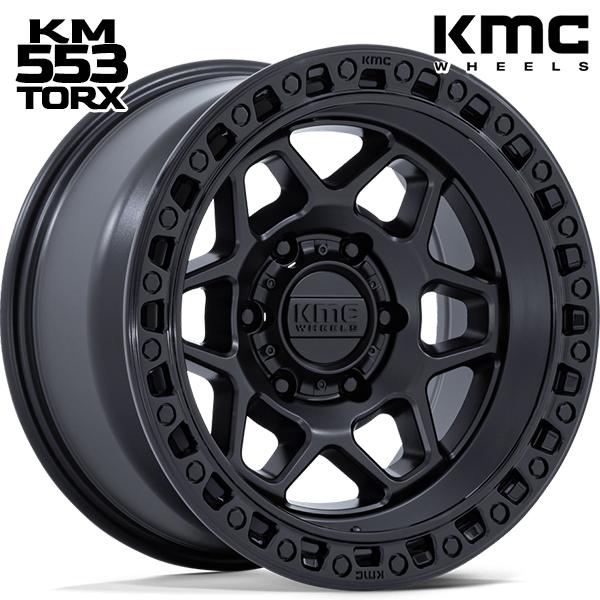 KMC 17インチ 8.5J 6H139.7 +25 KMC KM553 TORX / MATTE BLACK W