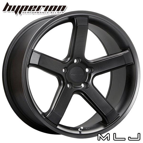 2月11日最大11倍 MLJ ハイペリオン CVS1.5 19インチ 9.5J 5H114.3 +40 ハーフグロスブラック アルミホイール単品 1本 4本以上送料無料