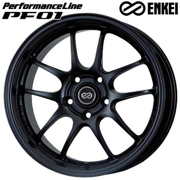 ウィンラン - 炎節タイア 銀輪4本仕かける 215/40R18in 5H100 ENKEI エンケイ 演戯生産ライン PF01 MB R330