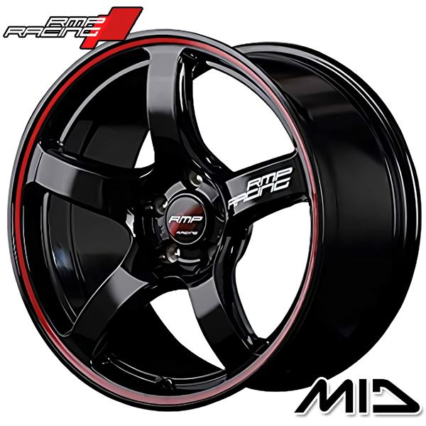 2月11日最大11倍 サマータイヤ ホイール4本セット 225/45R18インチ 5H114 MID RMP RACING R50 BK ウィンラン R330