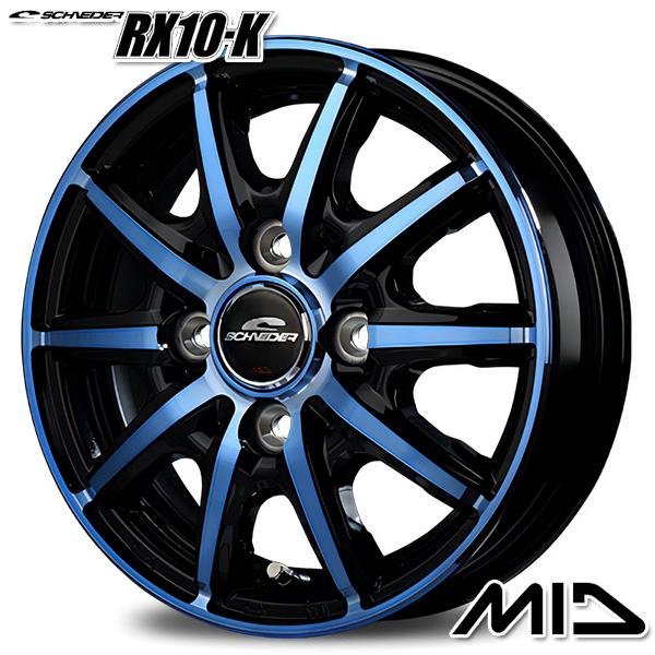 GEOLANDAR - 炎節タイア 銀輪仕かける 155/65R14 14in 4H100 MID RX10-K BL ヨコハマ ジオランダー X-AT G016