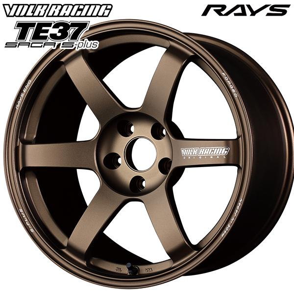 2月11日最大11倍 RAYS レイズ ボルクレーシング TE37 SAGA S-plus 18インチ 9.0J 5H114.3 +45 BR アルミホイール単品 1本 4本以上送料無料