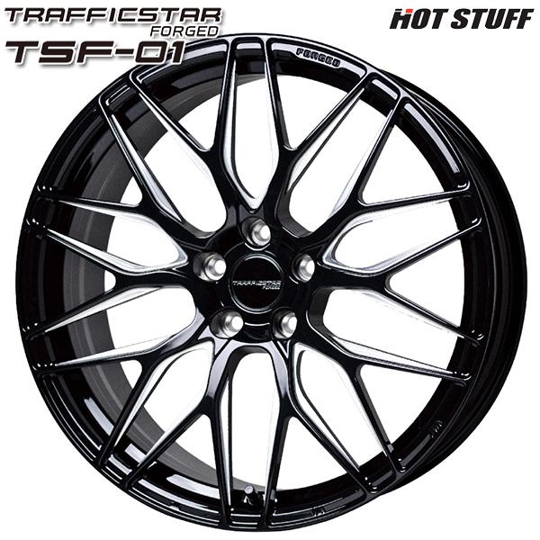 サマータイヤ ホイールセット 245/40R20インチ 5H114.3 ホットスタッフ トラフィックスター フォージド TSF-01 BM ウィンラン R330