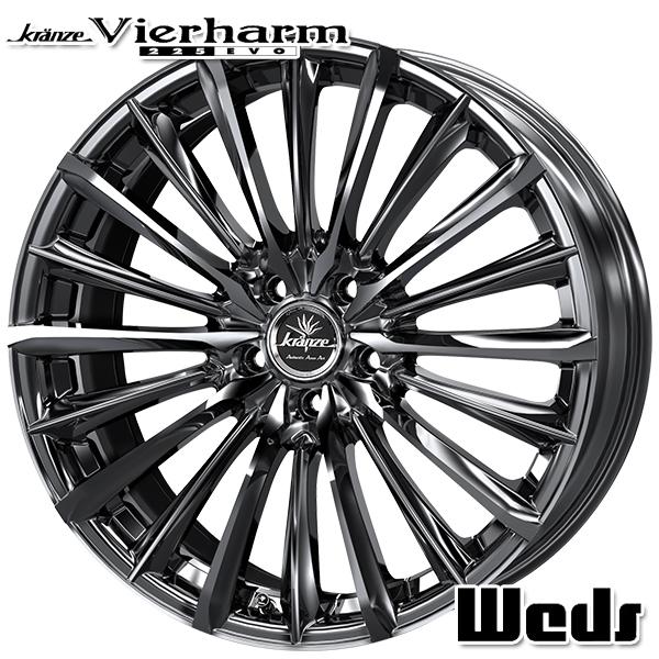 WEDS - 19in 8.0J 5H114.3 +38 Weds ウェッズ クレンツェ ヴィルハーム 225 EVO 軽銀車輪単品 1本 タイヤ、ホイール-車、バイク、自転車-アルミホイール