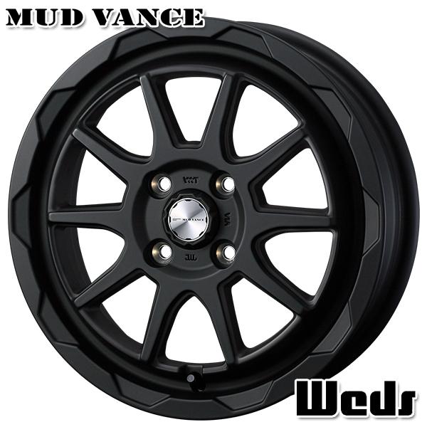 サマータイヤ ホイールセット 165/60R14インチ 4H100 Weds ウェッズ マッドヴァンス06 FMB ウィンラン R380