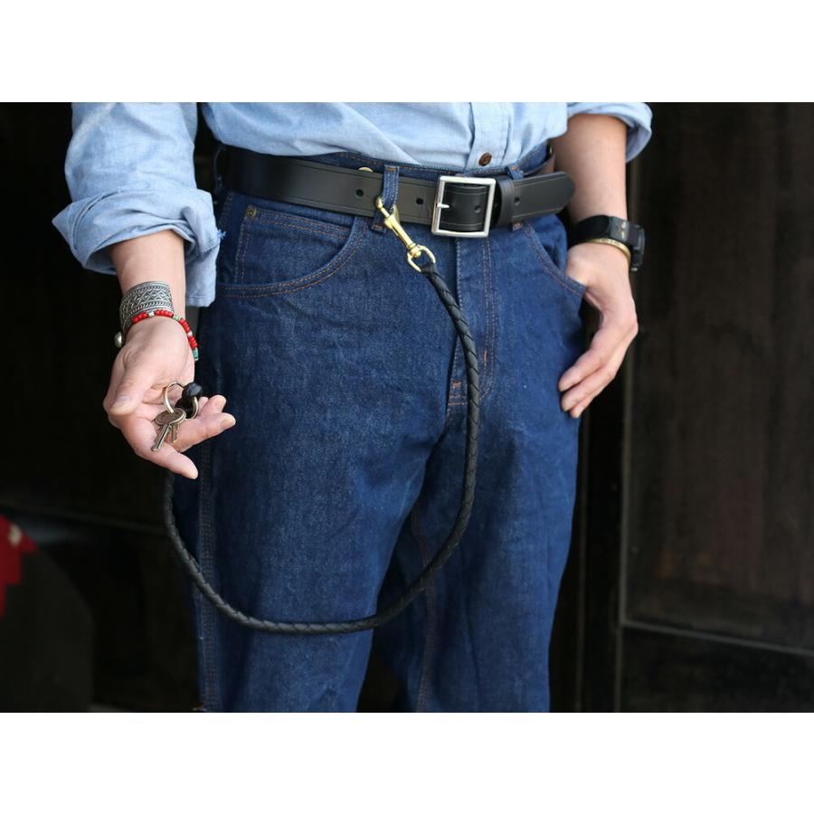 エイカー AKER キーホルダー レザーキーチェーン 本革 A699 BR ジェイ