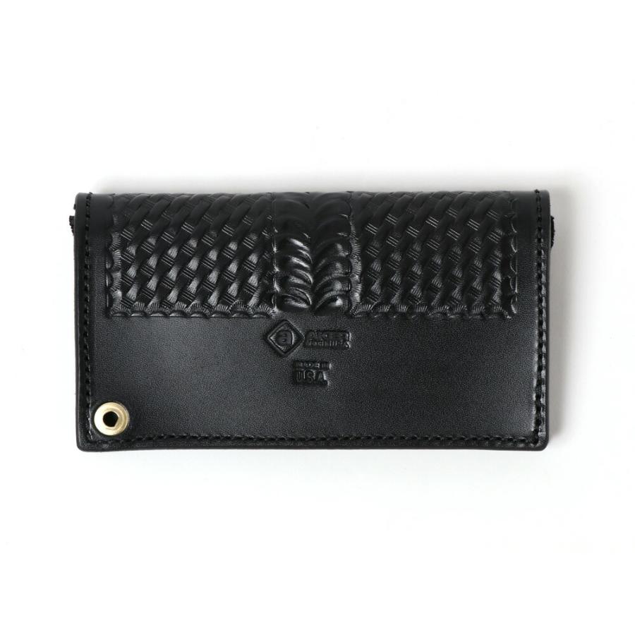 エイカー AKER 財布 レザーウォレット メンズ バスケットウィーブ