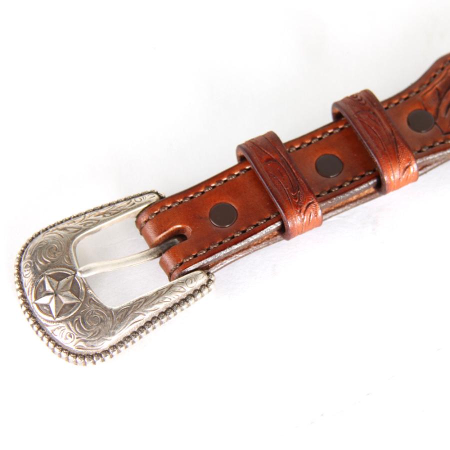 Alfonso of Hollywood Leather 幅3.8cm レザーベルト メンズ Alfonso of Hollywood Leather 幅3.8cm レザーベルト メンズ