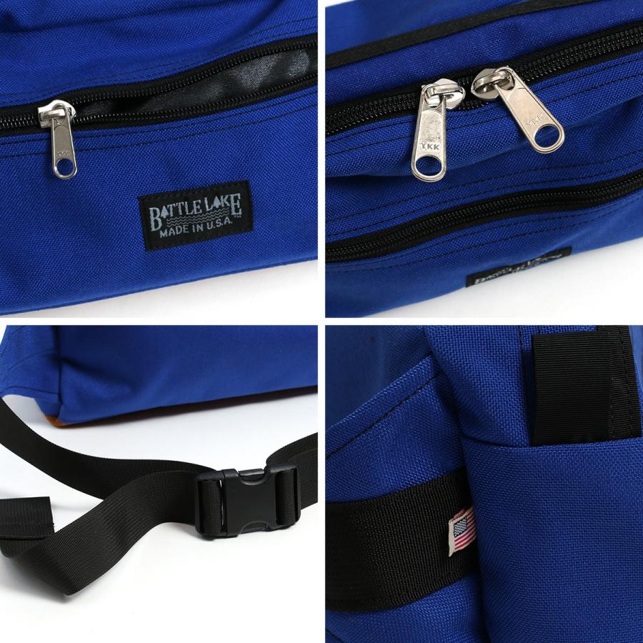 【新品】完売品アメリカ製BATTLE LAKEボディバッグ黒ブラック BATTLE LAKE バトルレイク バッグ ボディバック メンズ ファニー
