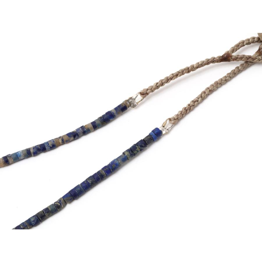 BHADUR バハドゥール ANTIQUE LAPIS BEADS NECKLACE アンティーク