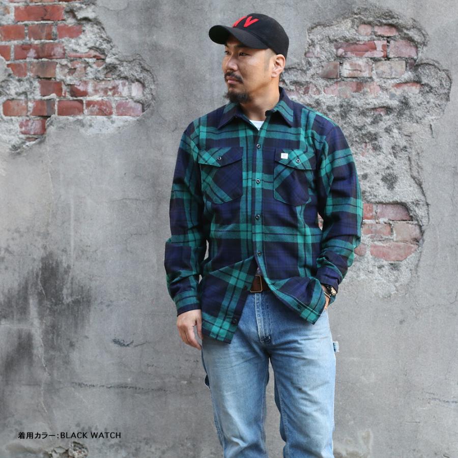 BIG BILL ビッグビル Premium Flannel Work Shirt 121 長袖 フランネルシャツ  アメリカ製 メンズ ネルシャツ 綿100％｜mavazishopping｜07