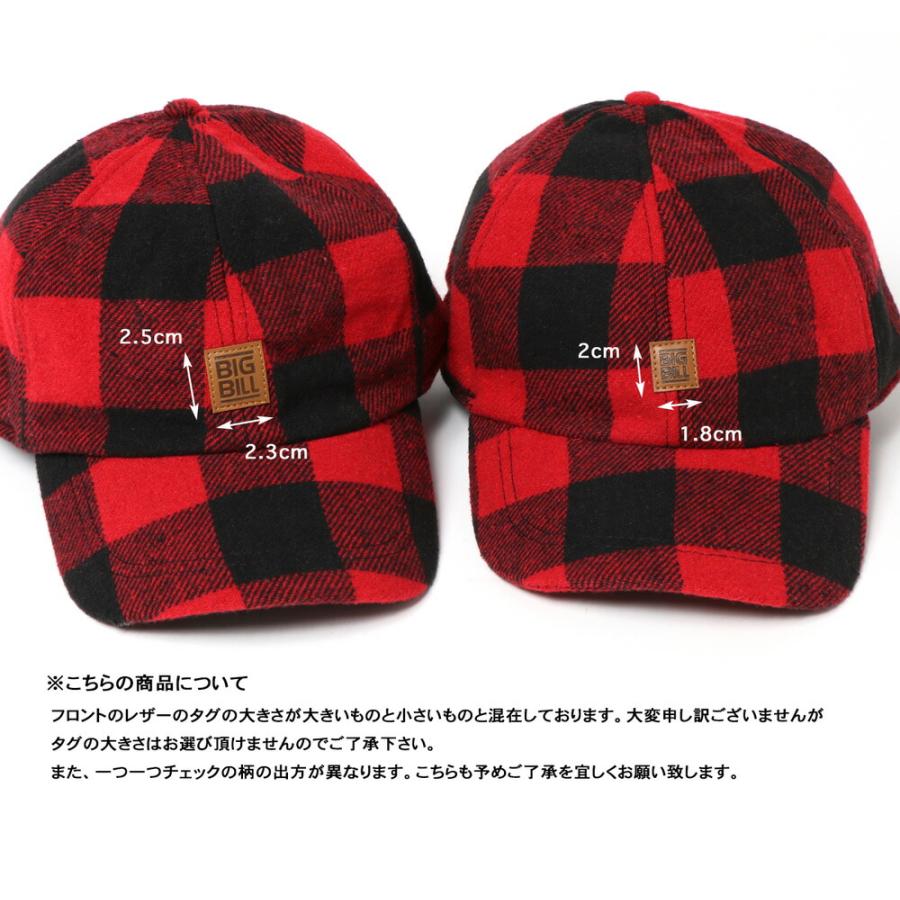 BIG BILL（ビッグビル） Plaid Wool Hat バッファローチェック ウール