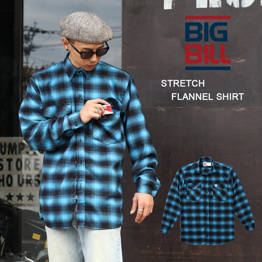 BIG BILL ビッグビル Stretch Flannel Shirt 121ST ストレッチ