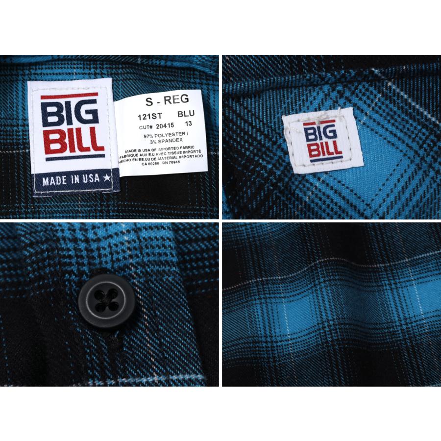 BIG BILL ビッグビル Stretch Flannel Shirt 121ST ストレッチ