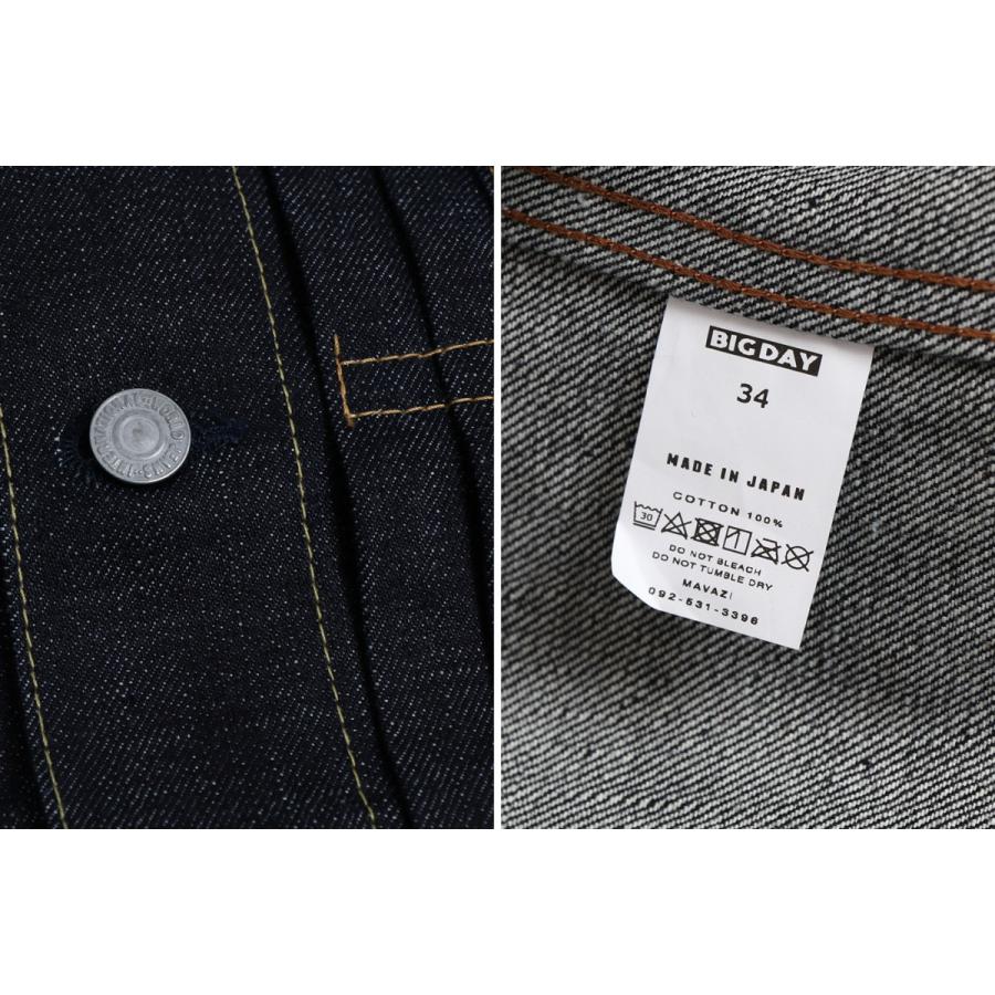 筋肉ライダー デニムトラッカージャケット　type 2nd 日本製 ビッグデイ トラッカーデニムジャケット Gジャン T-BACK STYLE