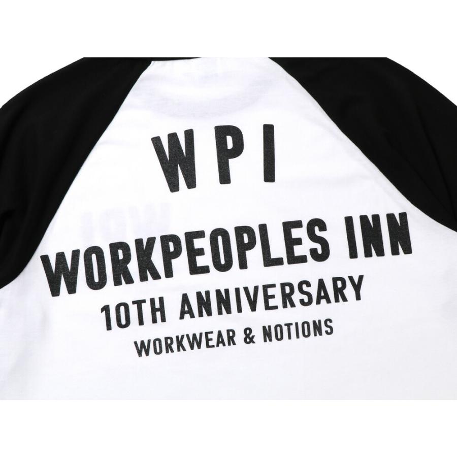 BIGDAY ビッグディ WPI 10th Anniversary Printed 3/4 Raglan Sleeve Tee 10周年記念 ラグランスリーブ オリジナルプリント 半袖 メンズ プリントTシャツ｜mavazishopping｜14