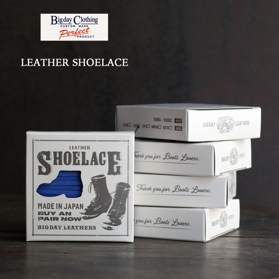 BIG DAY ビッグデイ LEATHER SHOELACES レザーシューレース 全5色 2本1