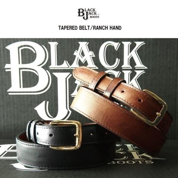 BLACK JACK BOOTS 馬革 テーパードベルト 本革