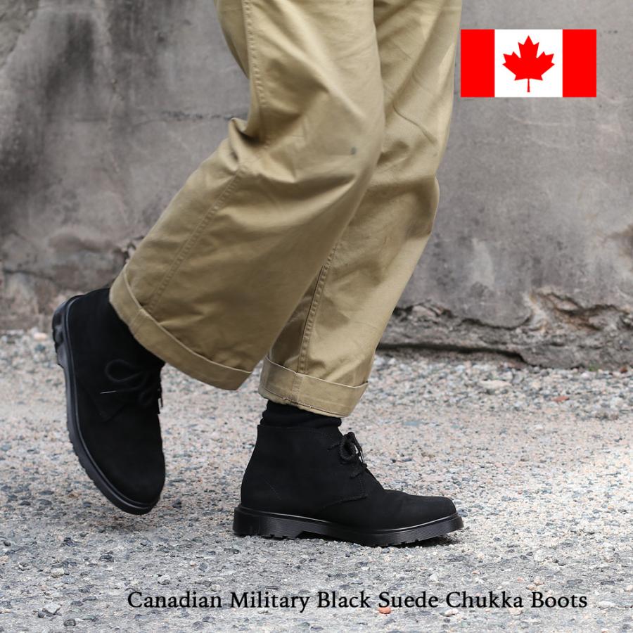 DAEDSSTOCK デッドストック Canadian Military Black Suede Chukka