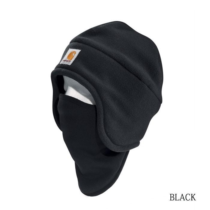 Carhartt（カーハート） キャップ メンズ 黒 フェイスマスク フリース