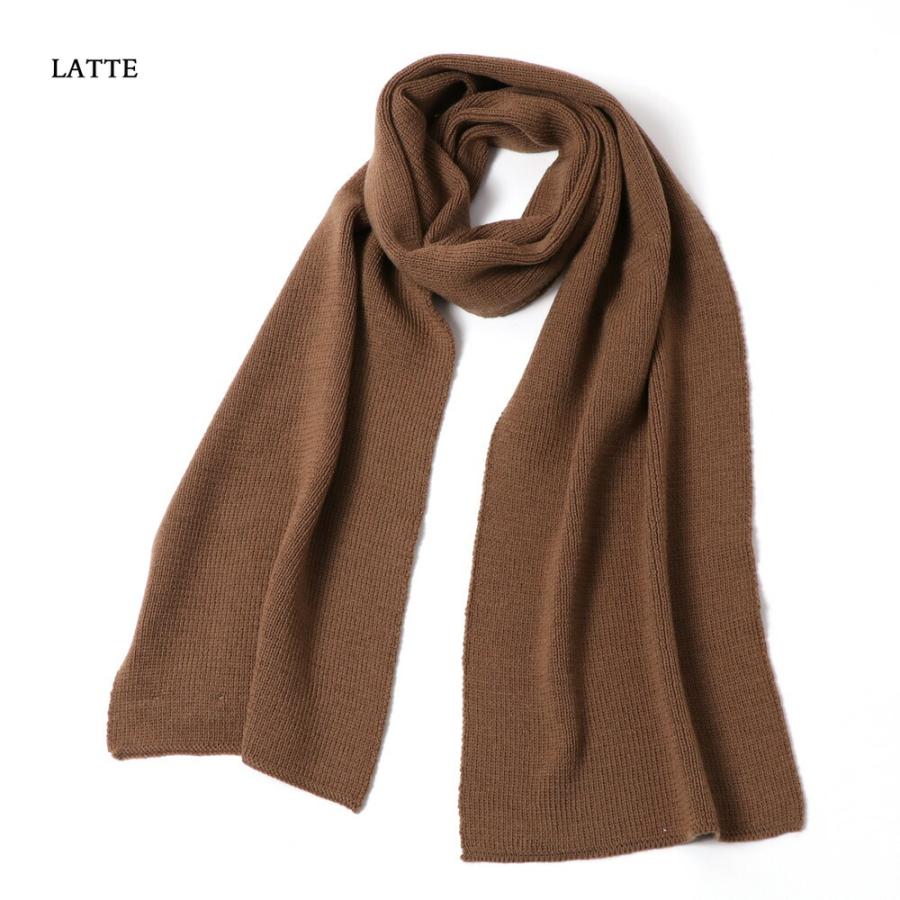 未使用45R インドメリノウールのマフラー 茶色　ヘリンボン メリノウールの手編みマフラー 並太毛糸 茶色 マフラー Knitting LOVE