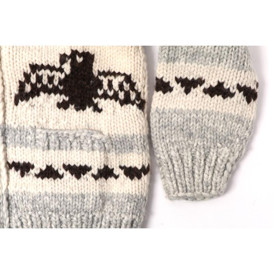 Vintage カウチンニット ウール HANDKNIT ジップ カーディガン VINTAGE 1990s ビンテージ ジップアップ カウチンセーター