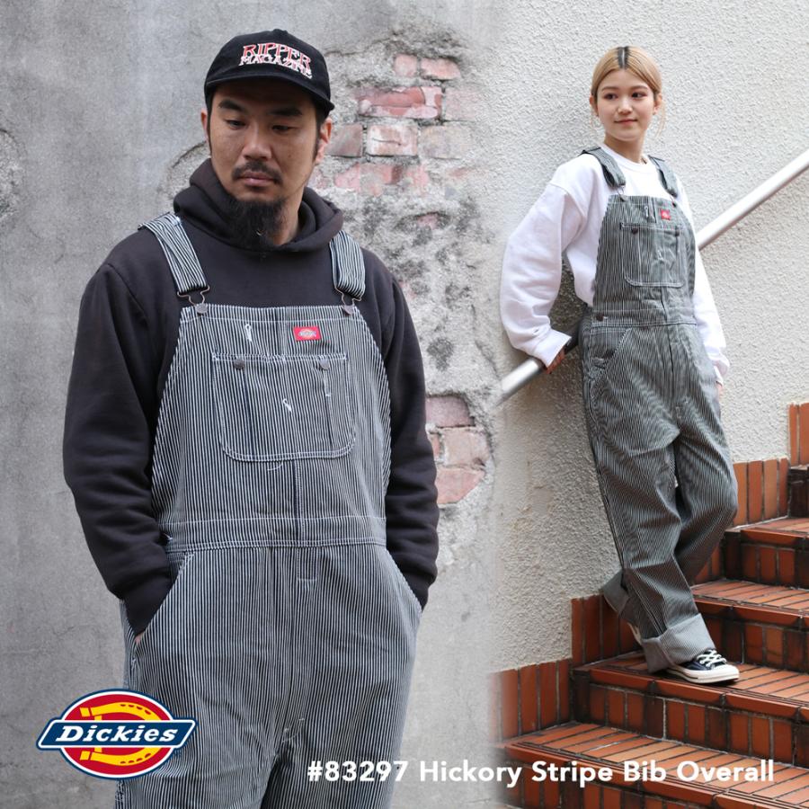 売れ筋がひ贈り物！ Dickies ディッキーズ ビッグサイズ Bibオーバーオール ヒッコリーストライプ 83297-HS  materialworldblog.com