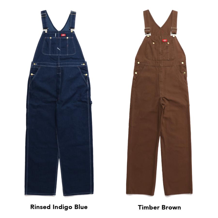 Dickies オーバーオール DB100 Rinsed Duck ＆ Denim Bib