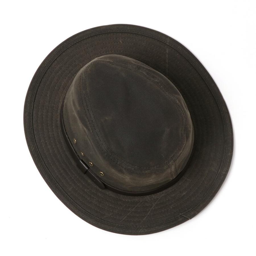 Filson USA製アウトドアハット ダークタン L FILSON フィルソン Tin Packer Hat ティンパッカーハット オイル