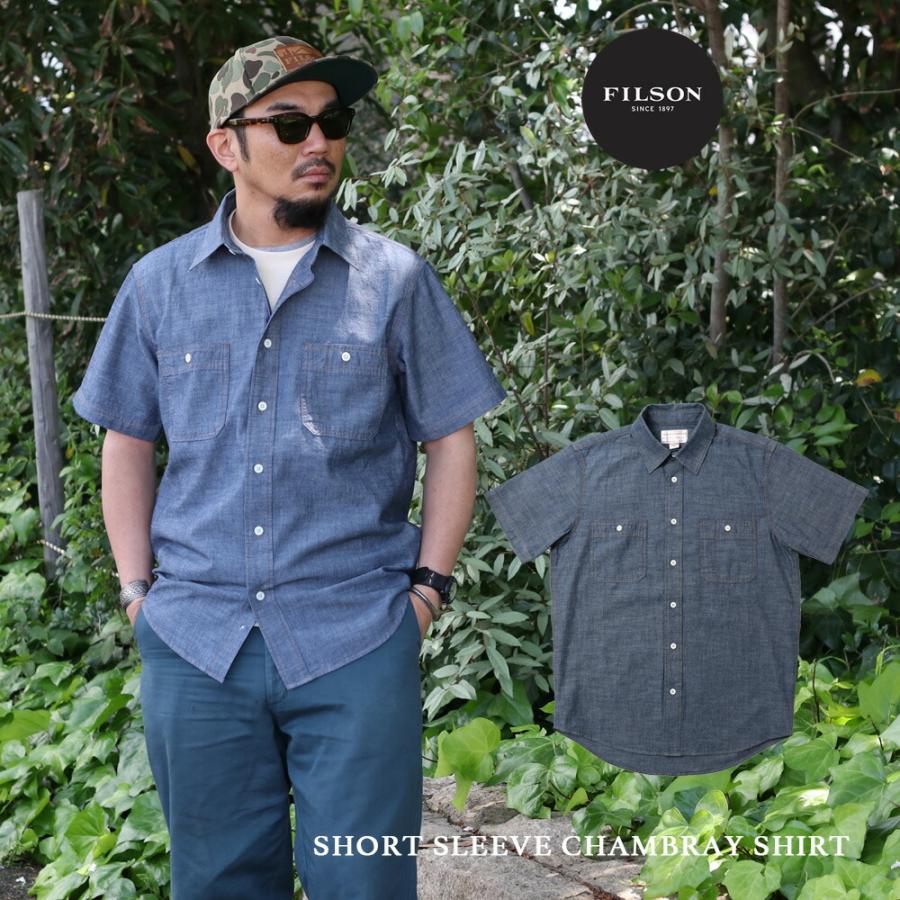 Filson CHAMBRAY SHIRT M フィルソン シャンブレイ シャツ 半袖