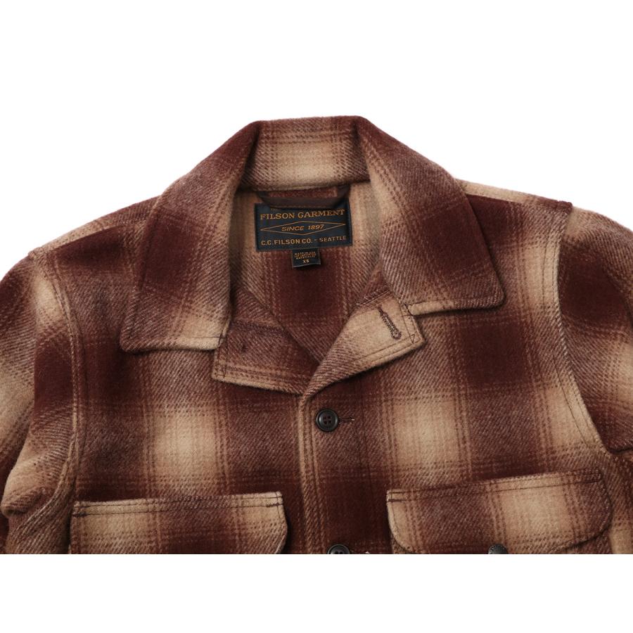 FILSON（フィルソン） Mackinaw Wool Cruiser Jacket / BROWN×TAN