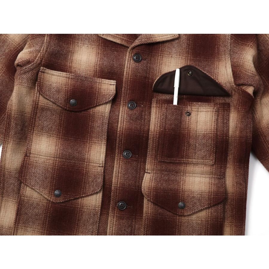 FILSON（フィルソン） Mackinaw Wool Cruiser Jacket / BROWN×TAN