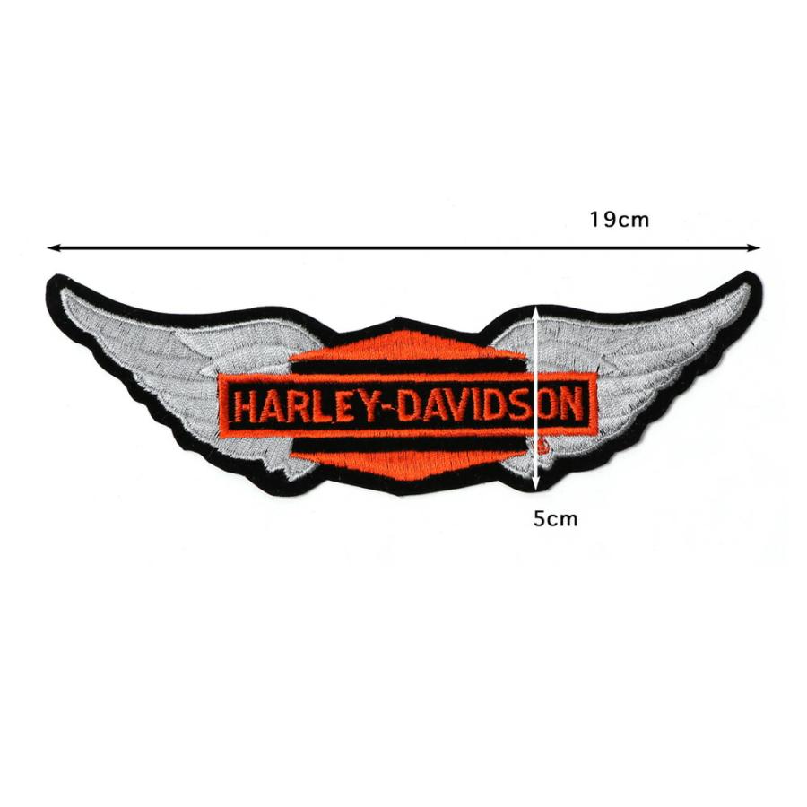 Harley-Davidson Motorcycles ハーレーダビッドソン 1990年代 デッドストック ワッペン パッチ アイロン接着可能 シルバー｜mavazishopping｜04