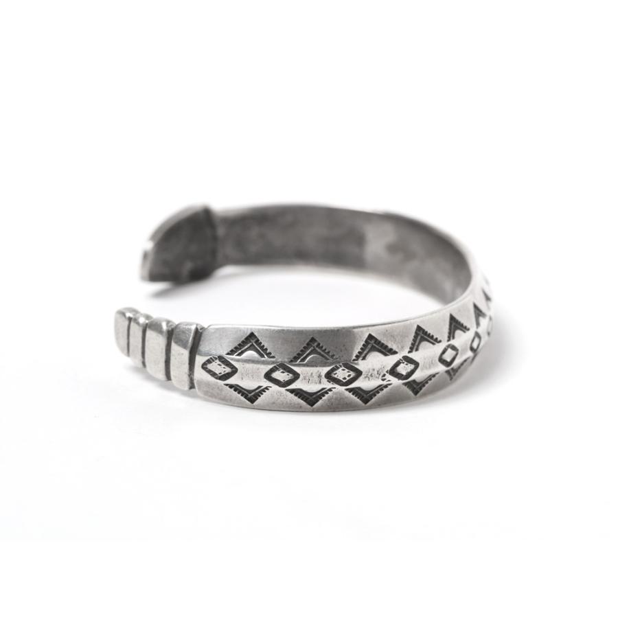 Jonathan Day ジョナサン・デイ Rattlesnake Ingot Coin Silver Cuff Bangle ラトルスネーク ガラガラ蛇 コインシルバー バングル ホピ族 Hopi｜mavazishopping｜08