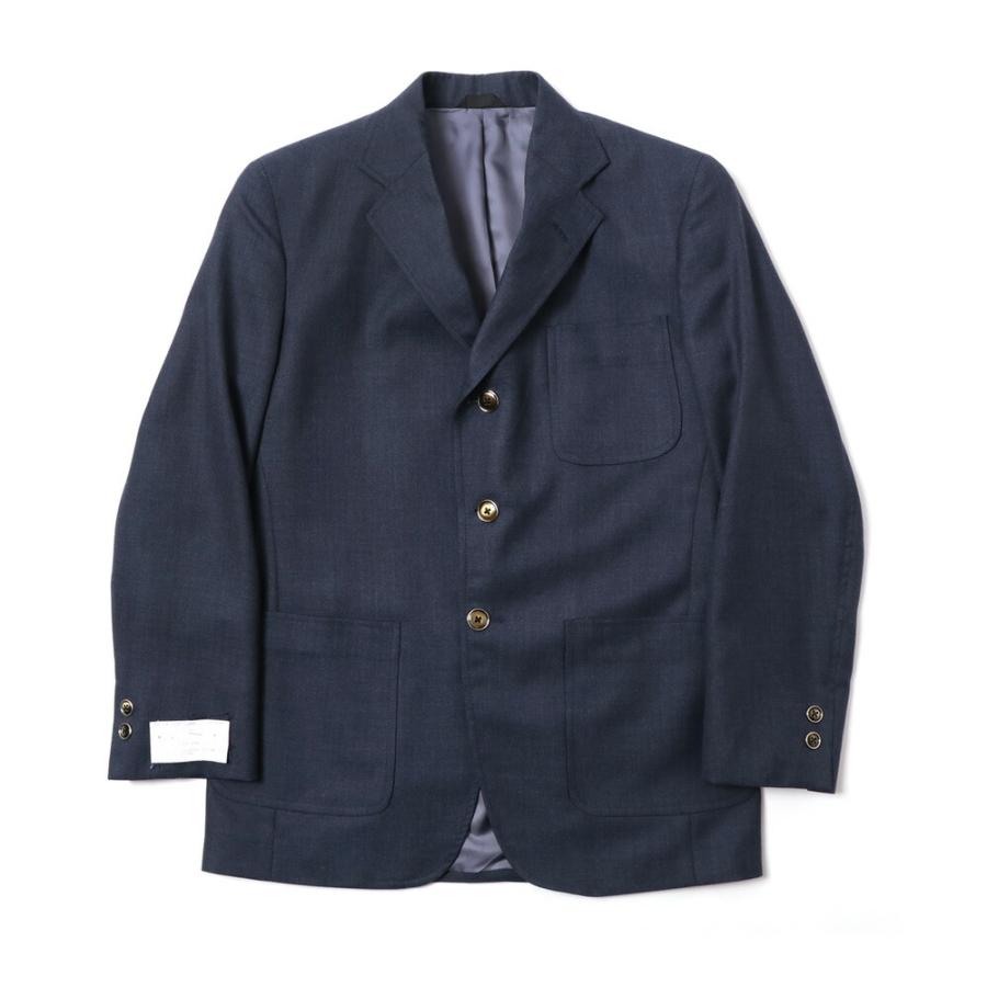 BRIEFING - BRIEFING インシュレイテッド ジャケット ダウンネイビー INDIVIDUALIZED SHIRTS ウールホップサックブレザー Wool