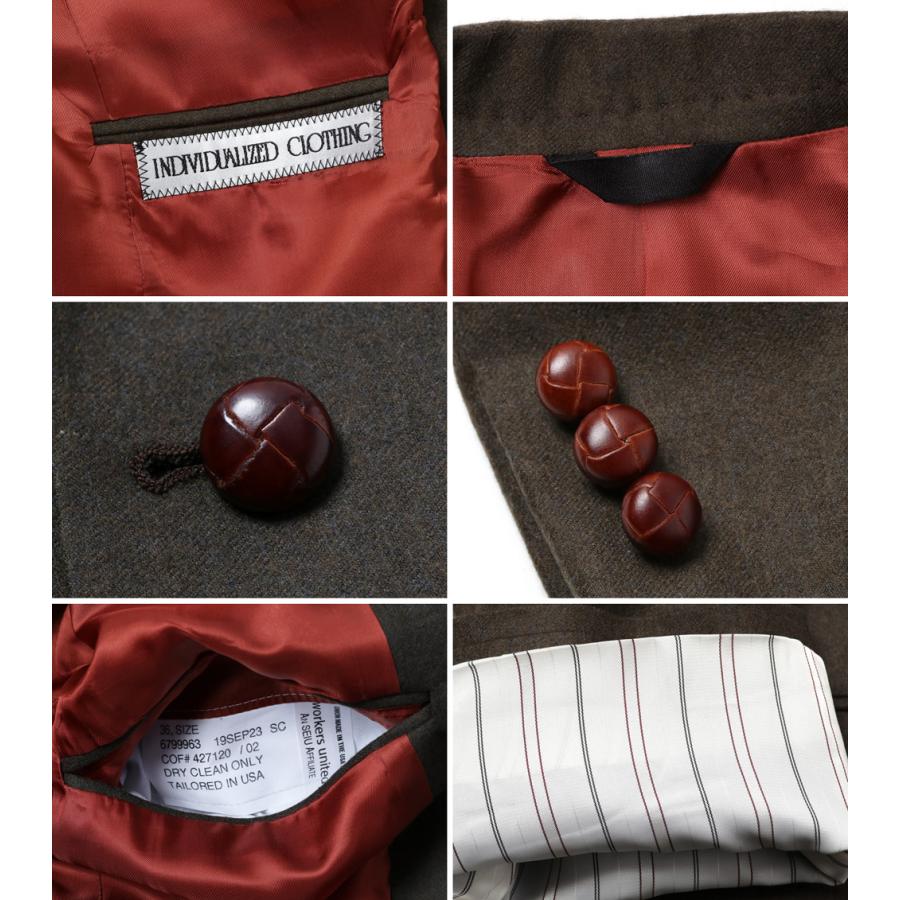 INDIVIDUALIZED SHIRTS カントリーブレザー COUNTRY BRAZER ジャケット メンズ インディビジュアライズド アメリカ製 大きいサイズ OLIVE オリーブ フォーマルの画像