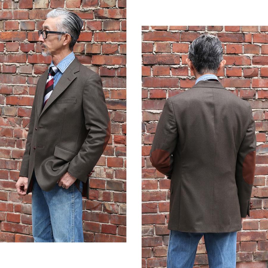 INDIVIDUALIZED SHIRTS カントリーブレザー COUNTRY BRAZER ジャケット メンズ インディビジュアライズド アメリカ製 大きいサイズ OLIVE オリーブ フォーマルの画像