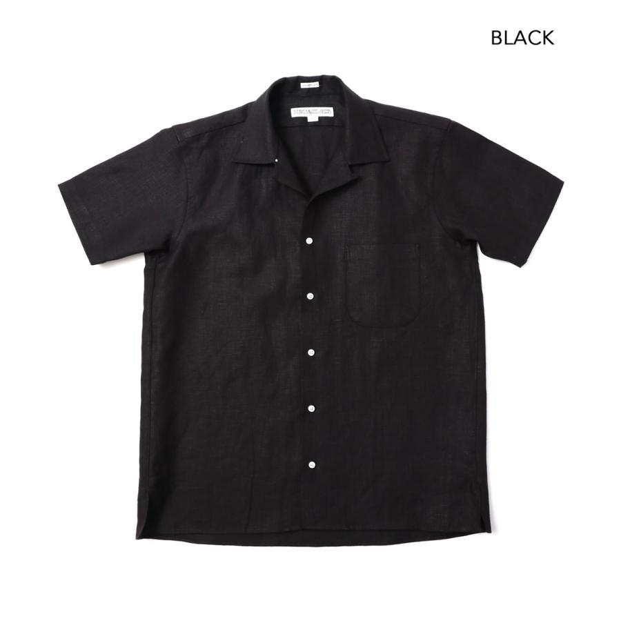 INDIVIDUALIZED SHIRTS リネン 半袖シャツ L INDIVIDUALIZED SHIRTS インディビジュアライズドシャツ New York