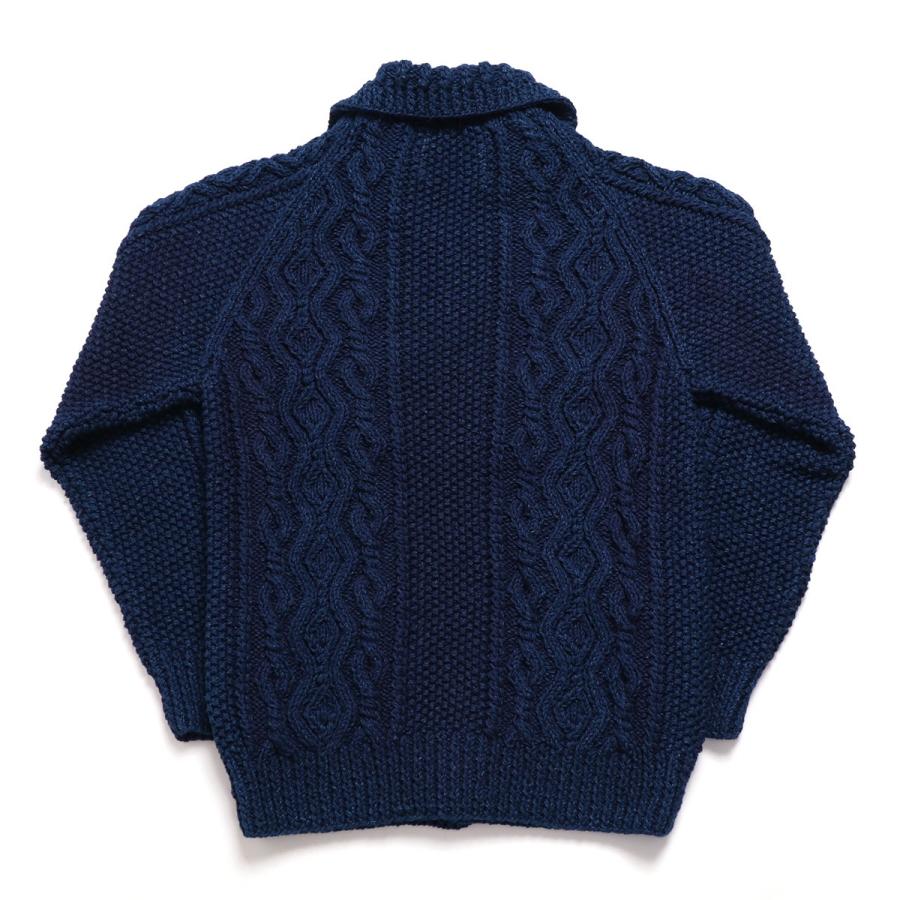 INVERALLAN インバーアラン デニムヤーン カーディガン ハンド INVERALLAN インバーアラン デニムヤーン カーディガン ハンド