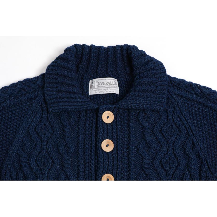 INVERALLAN インバーアラン デニムヤーン カーディガン ハンド INVERALLAN インバーアラン デニムヤーン カーディガン ハンド