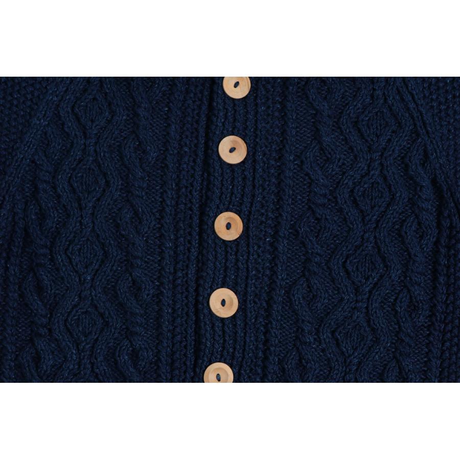 INVERALLAN インバーアラン デニムヤーン カーディガン ハンド INVERALLAN インバーアラン デニムヤーン カーディガン ハンド