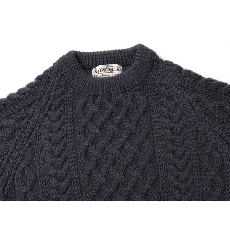 INVERALLAN インバーアラン 1A ハンドニット ウール クルー INVERALLAN インバーアラン 1A ハンドニット ウール クルー