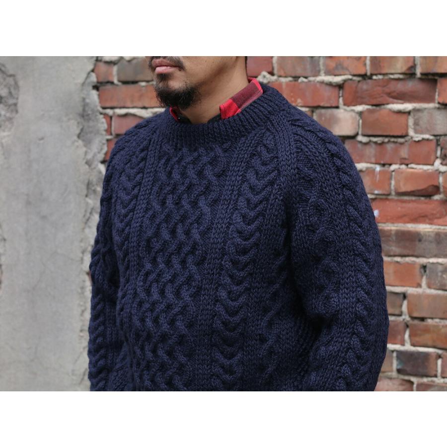 INVERALLAN インバーアラン 1A ハンドニット ウール クルー INVERALLAN インバーアラン 1A ハンドニット ウール クルー