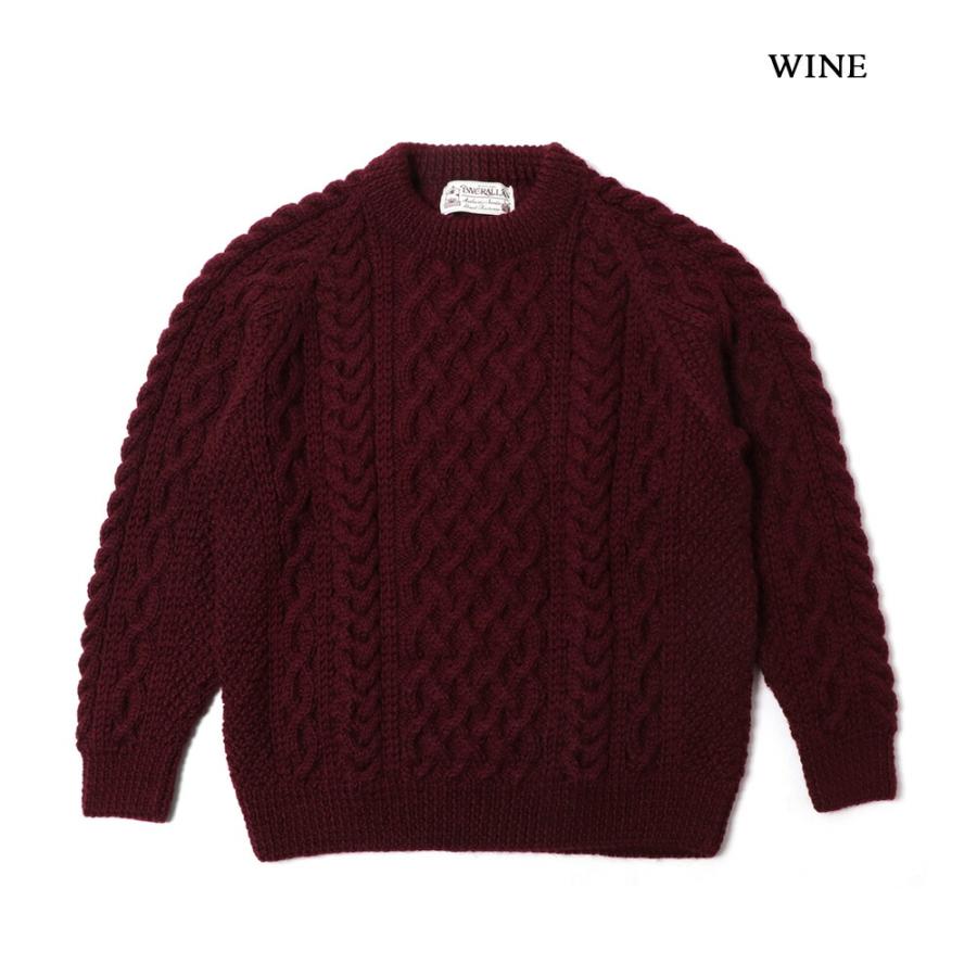 INVERALLAN インバーアラン 1A ハンドニット ウール クルー INVERALLAN インバーアラン 1A ハンドニット ウール クルー
