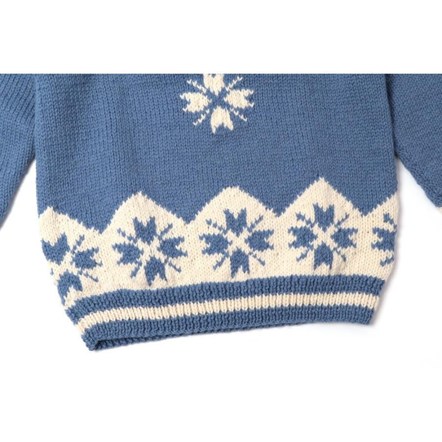 インバーアラン ハンドニット 未使用 限定生産】カシミアハンドニットクルーネックセーター インバーアラン